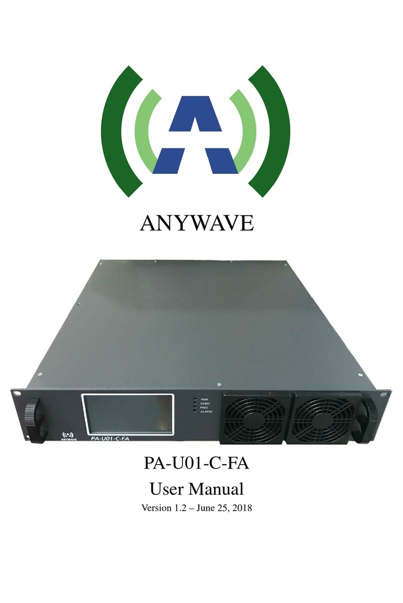 Anywave PA-U01-C-FA user manual