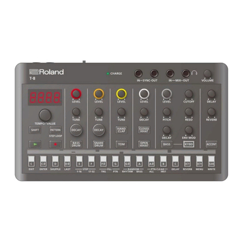 Roland T-8 owner's manual