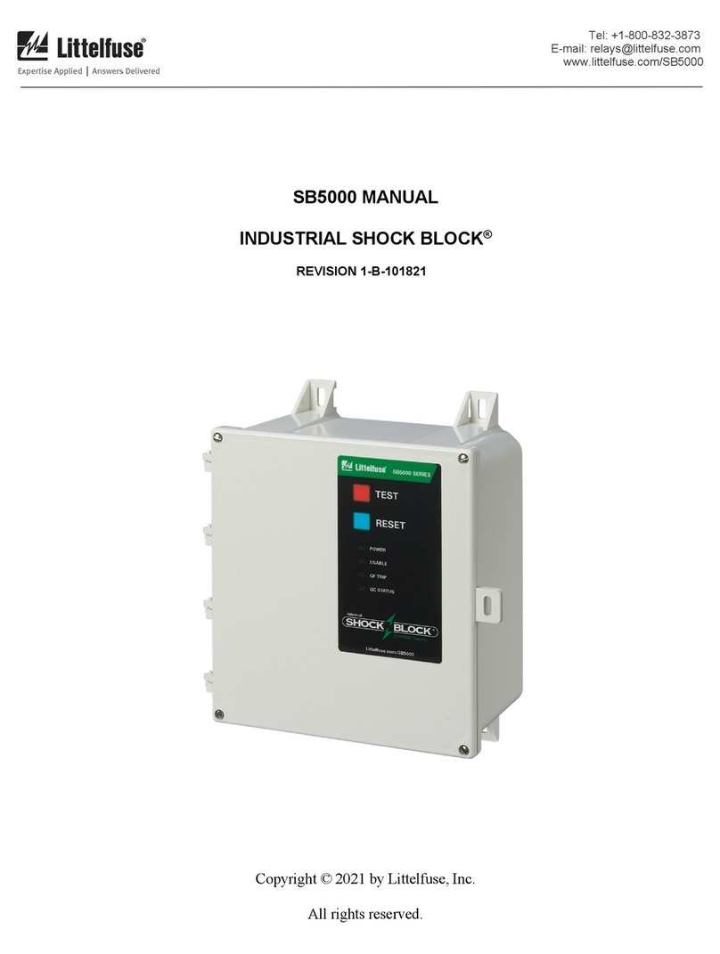 Littelfuse Industrial Shock Block SB5000 Series manual