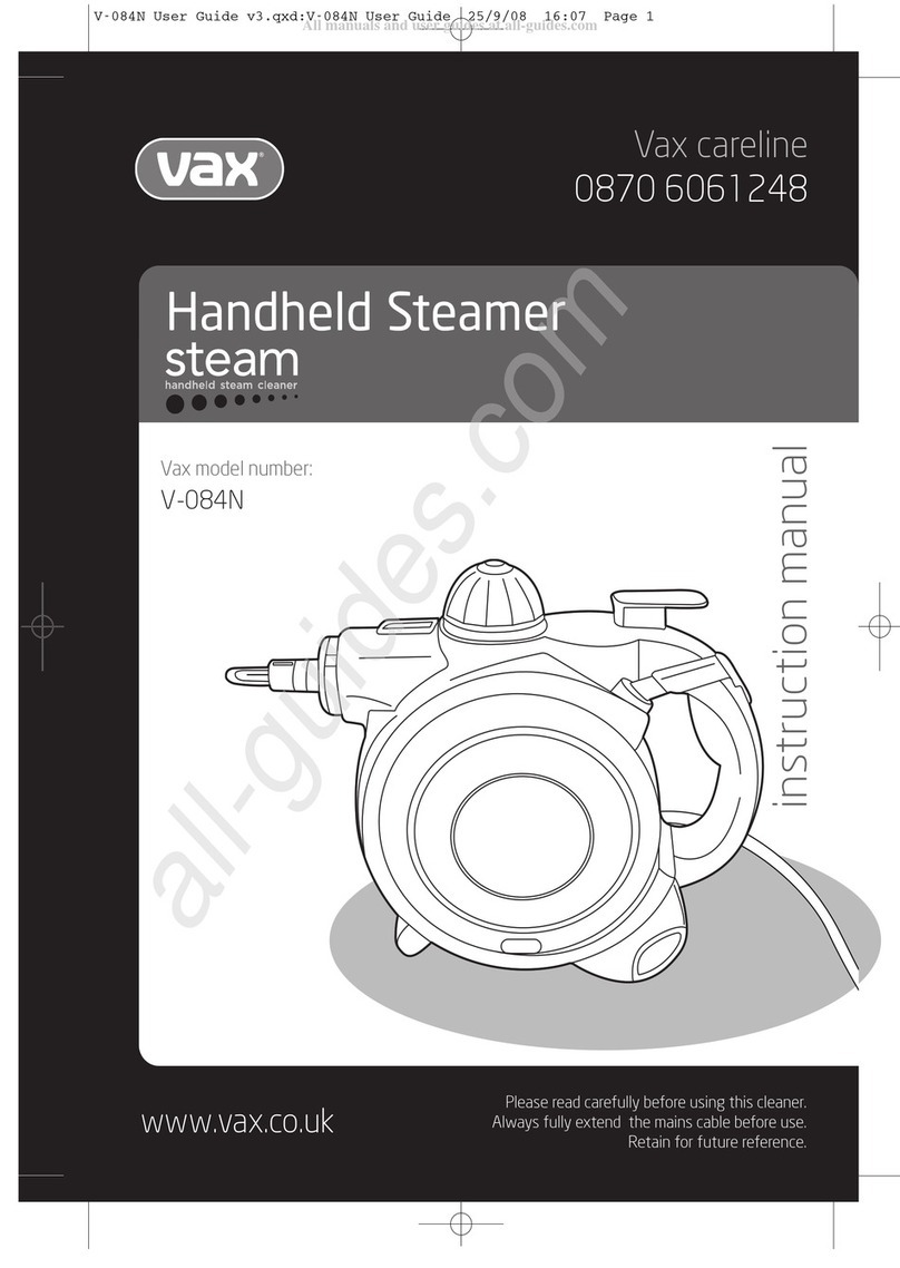 Vax V-084N User manual