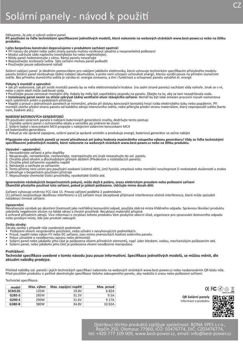 BONA SPES SCM135 User manual