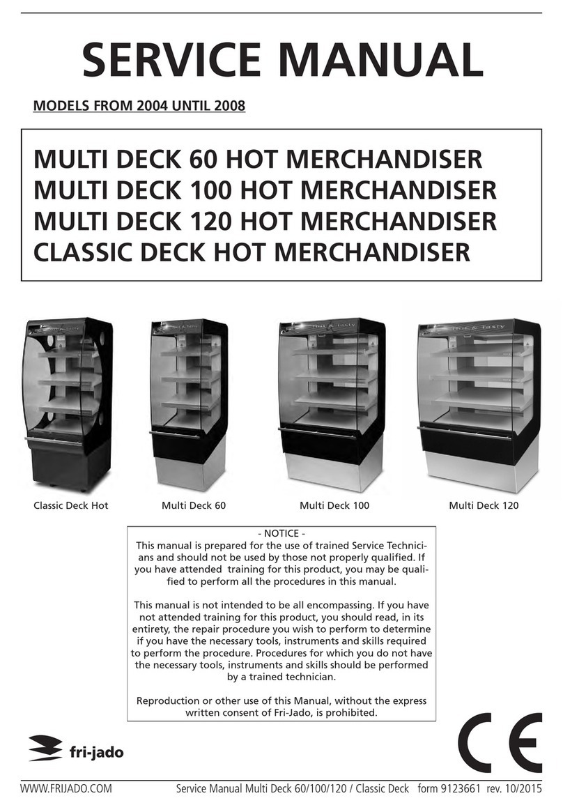 Fri-Jado MULTI DECK 60 HOT MERCHANDISER User manual