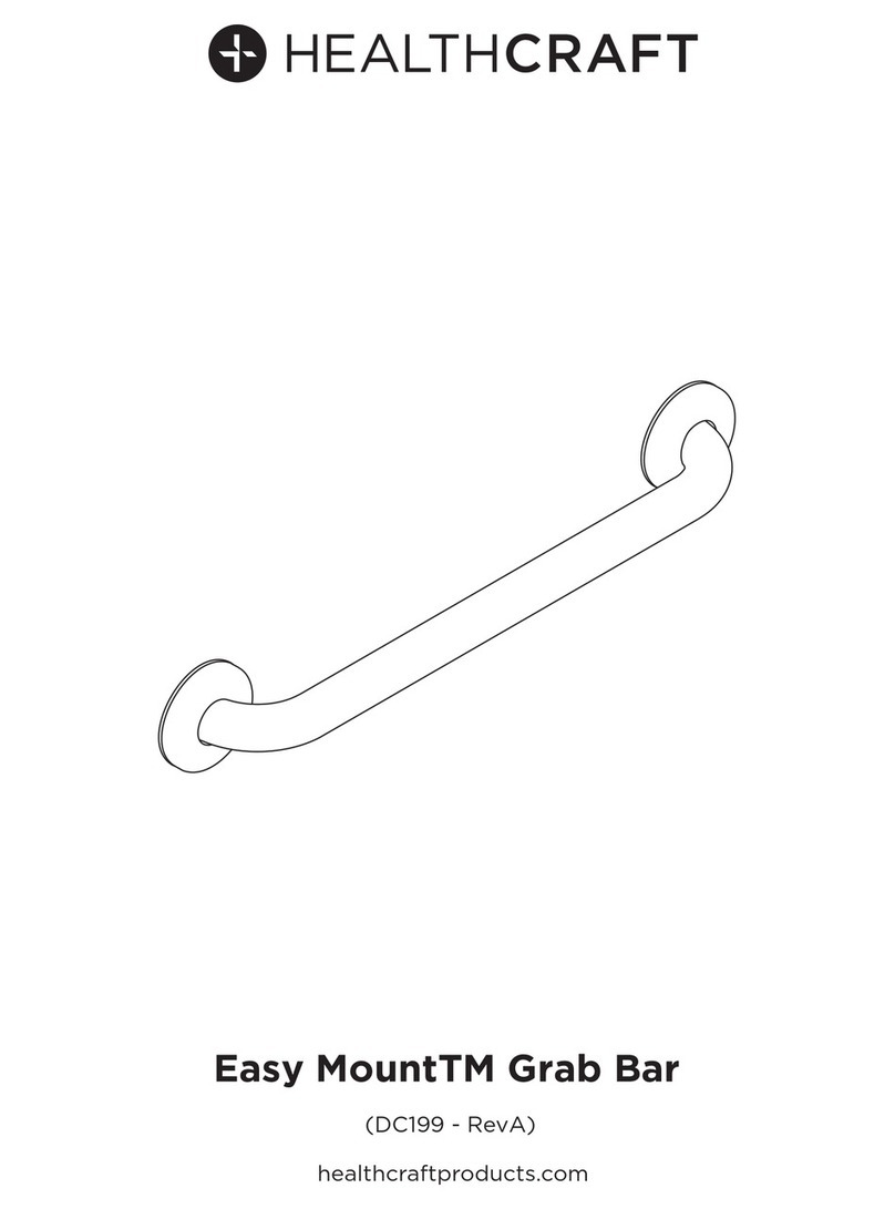 Healthcraft Easy MountTM Grab Bar User manual