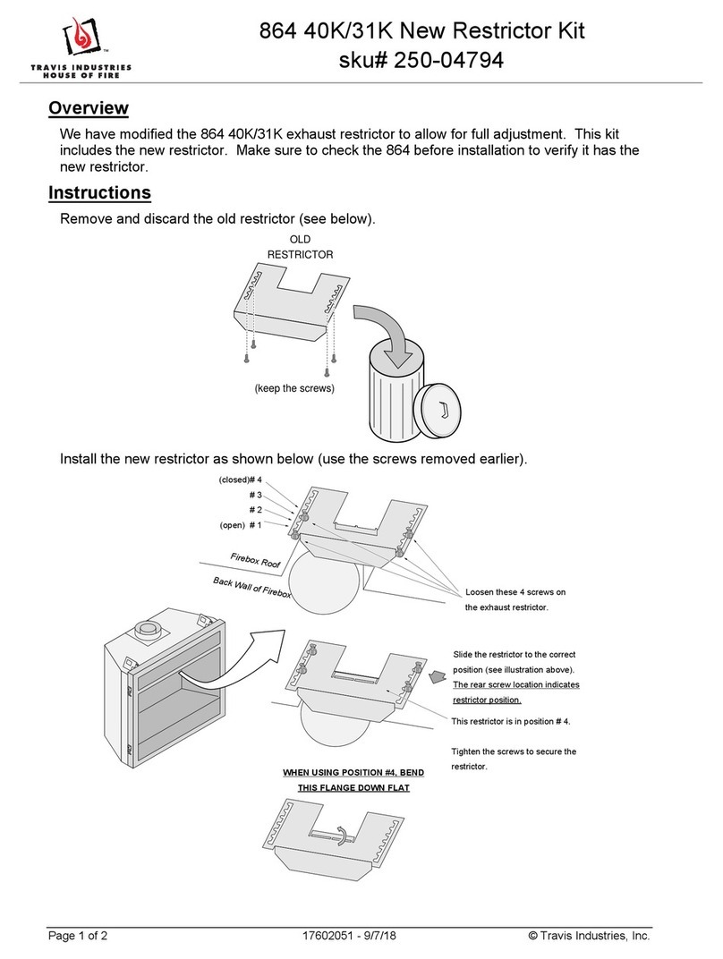 Travis Industries 864 40K User manual