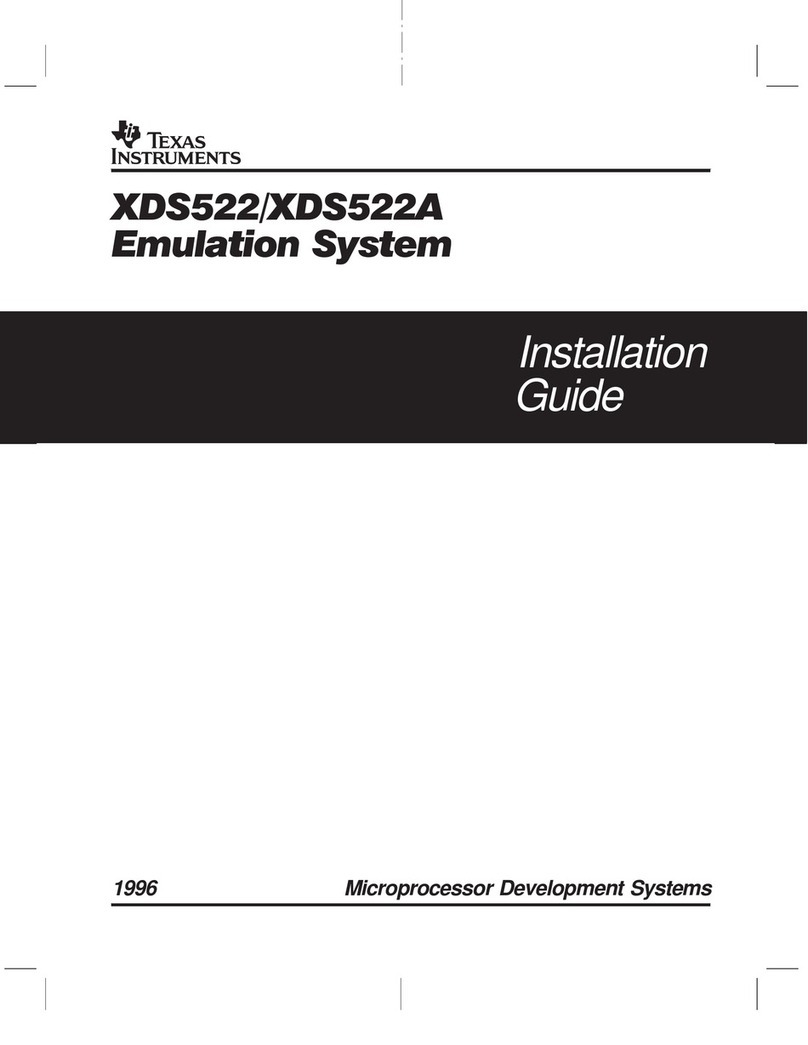 Texas Instruments XDS522 installation guide Texas Instruments XDS522 installation guide