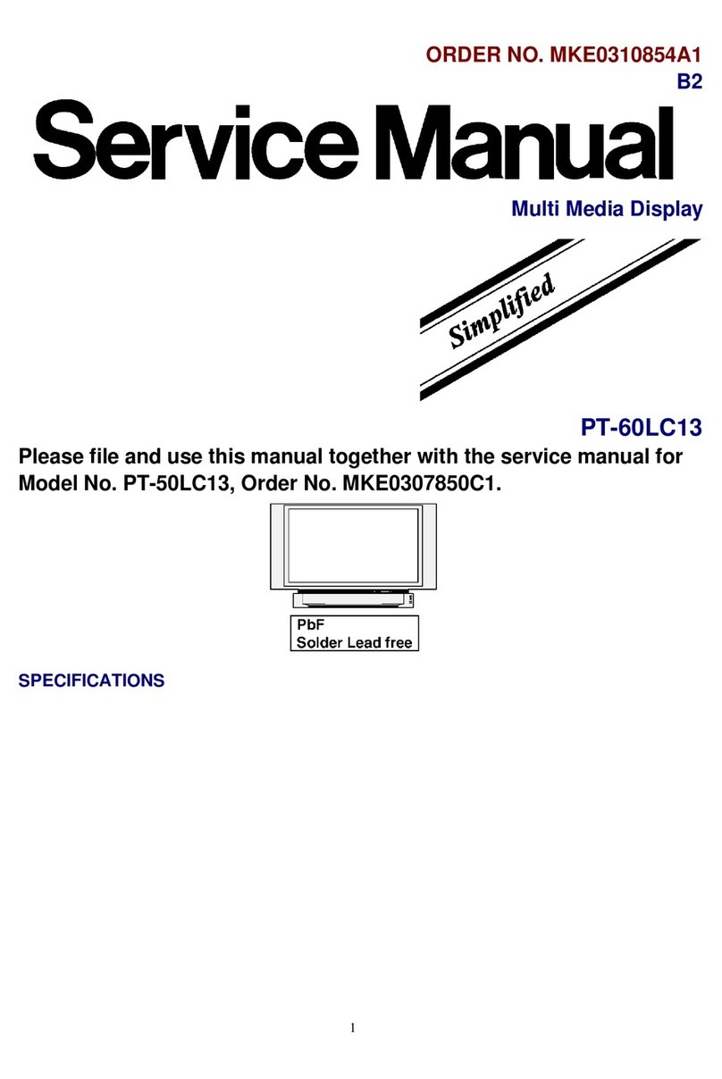 Panasonic PT60LC13 - LCD User manual Panasonic PT60LC13 - LCD User manual