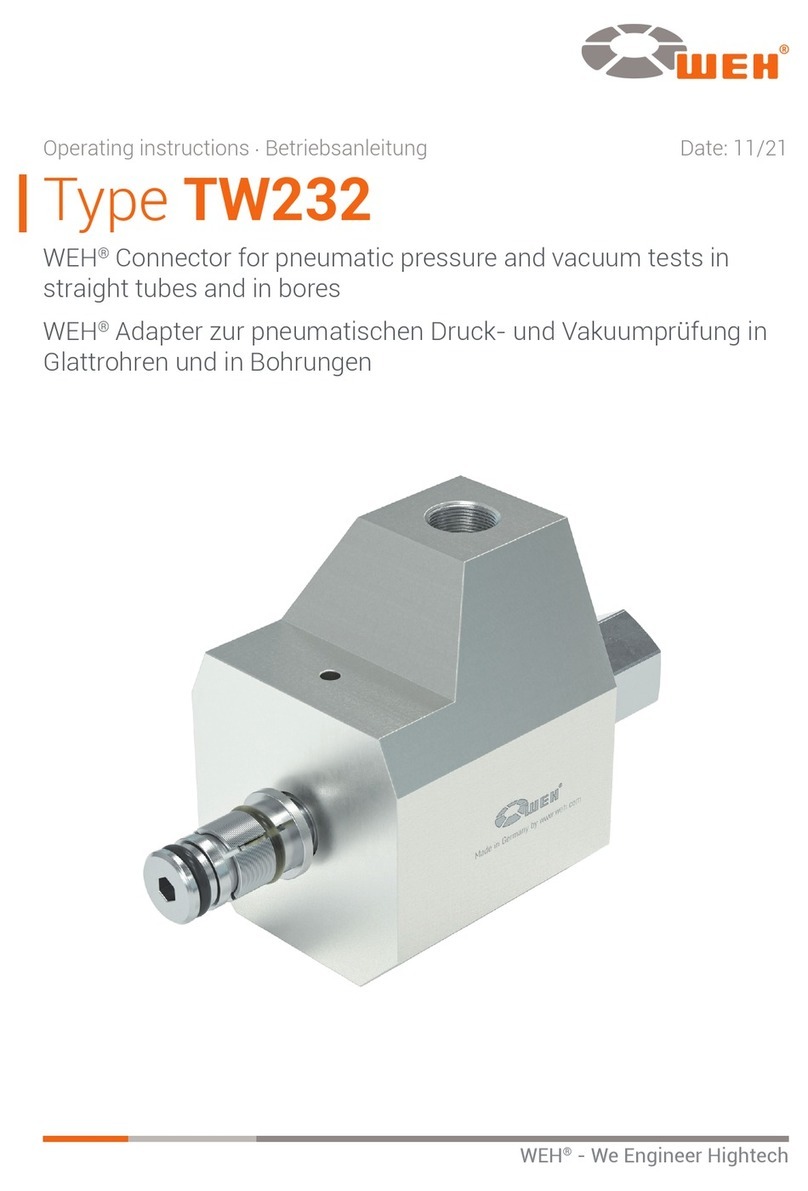 Weh TW232 operating instructions