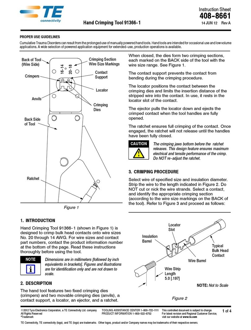 TE Connectivity 91366- 1 User manual TE Connectivity 91366- 1 User manual