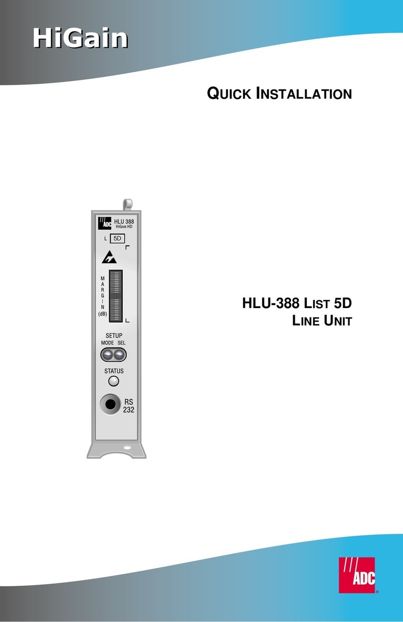 ADC HiGain HLU-388 List 5D Quick installation