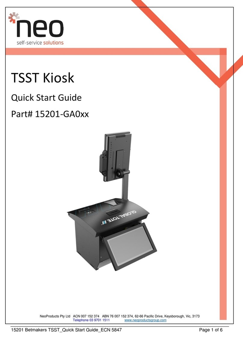 NEO TSST Kiosk quick start guide