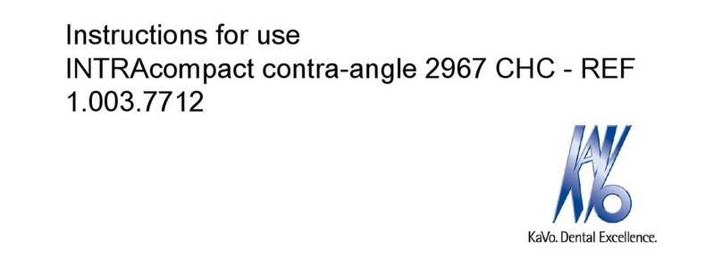 KaVo INTRAcompact 2967 CHC Instructions for use