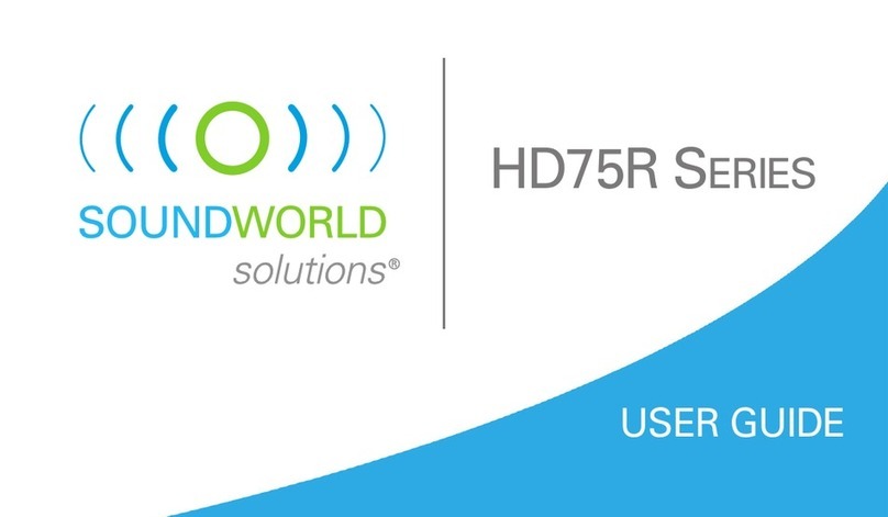 Sound World Solutions HD75R Series User manual