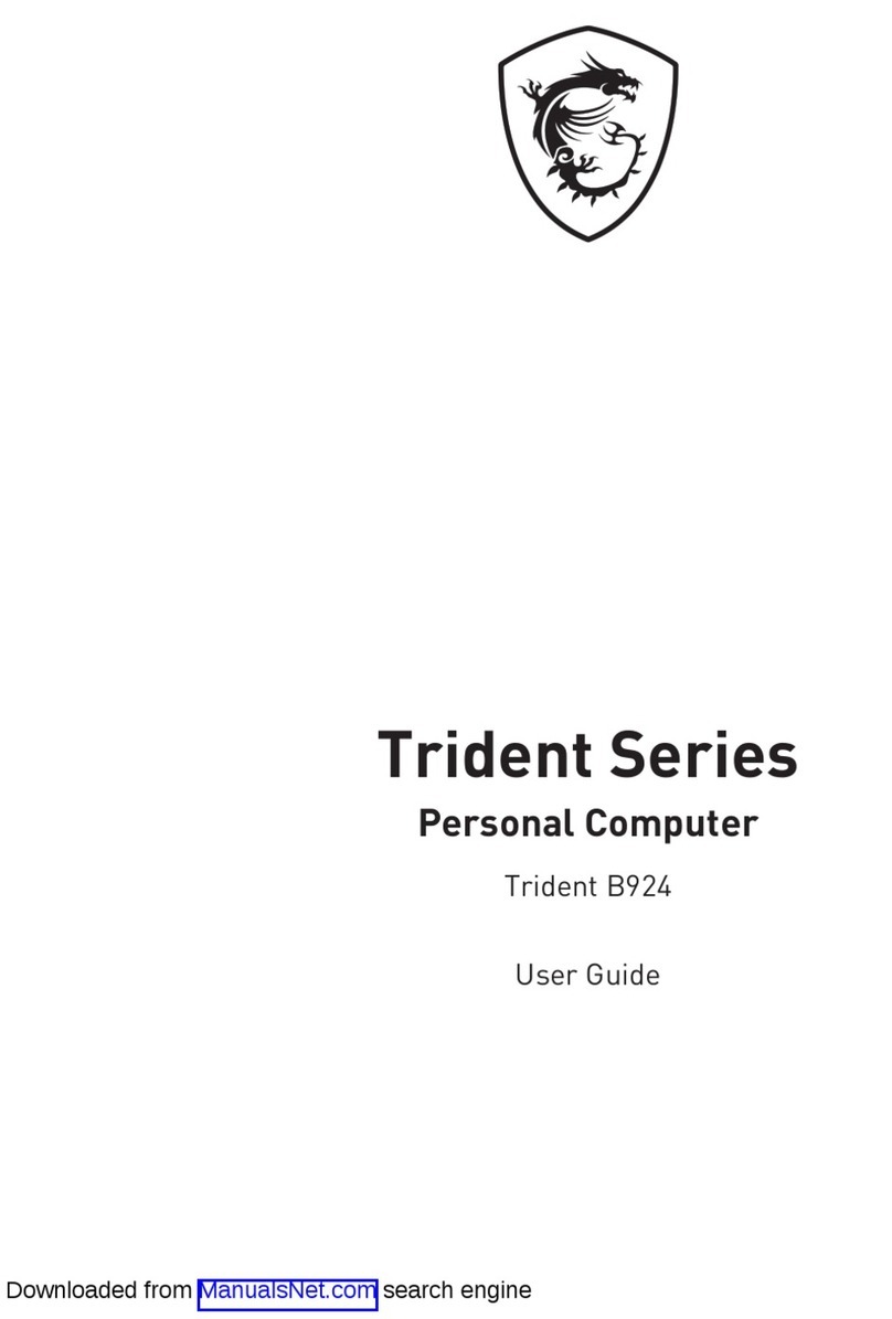 MSI Trident B924 User manual
