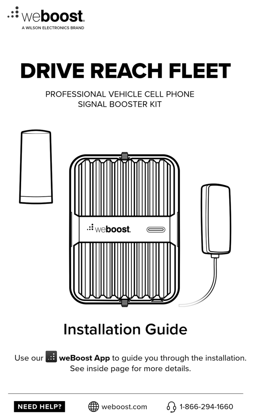 Wilson Electronics weboost DRIVE REACH FLEET User manual Wilson Electronics weboost DRIVE REACH FLEET User manual