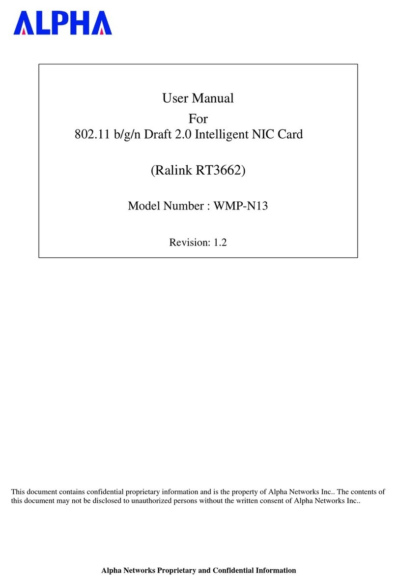Alpha WMP-N13 user manual