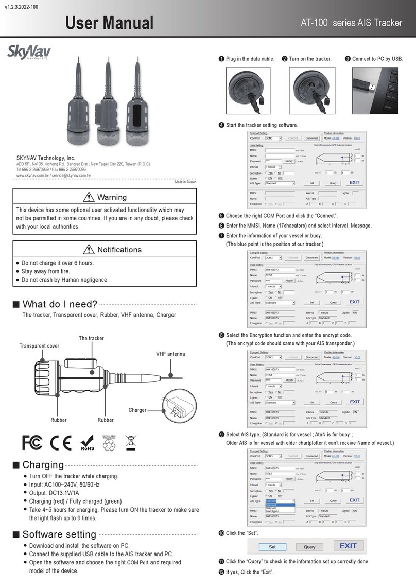 SKYNAV AT-100 Series User manual