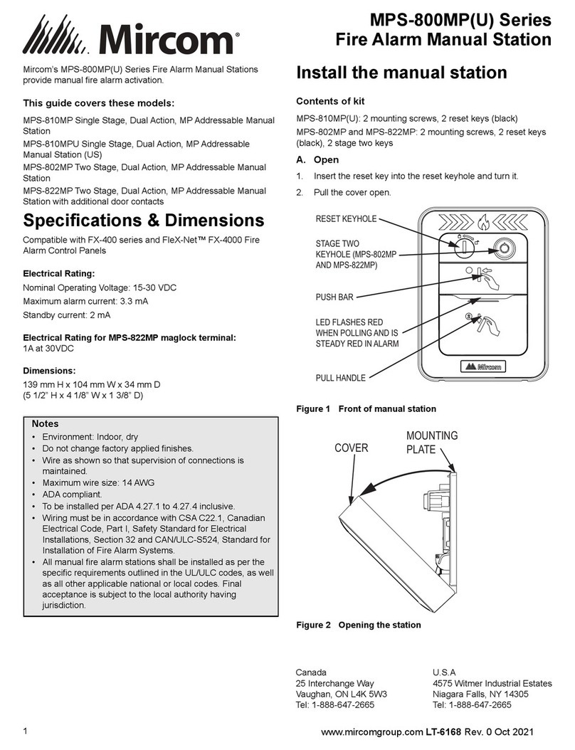 Mircom MPS-800MP Series User manual