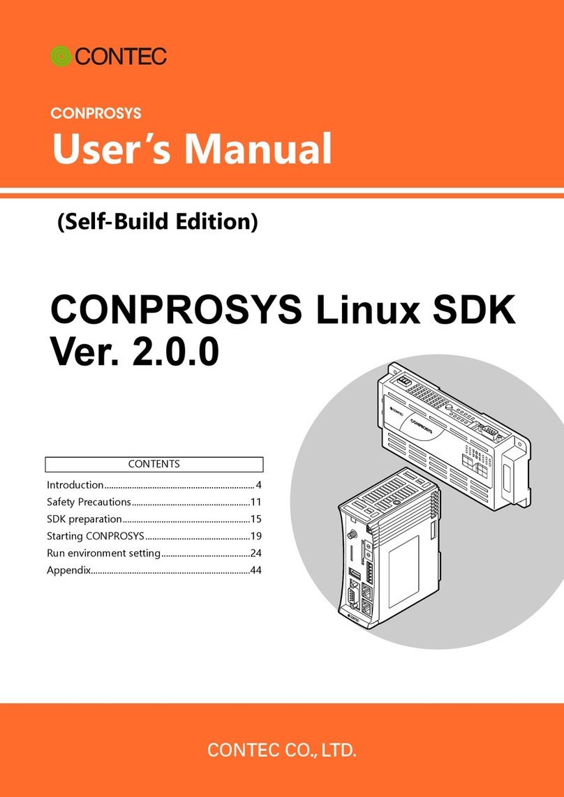 Contec CONPROSYS Linux SDK User manual