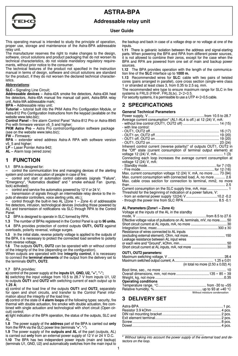 teko ASTRA-BPA user guide