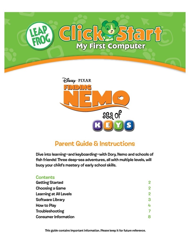 LeapFrog Click Start Disney Pixar Finding Nemo sea of... User manual