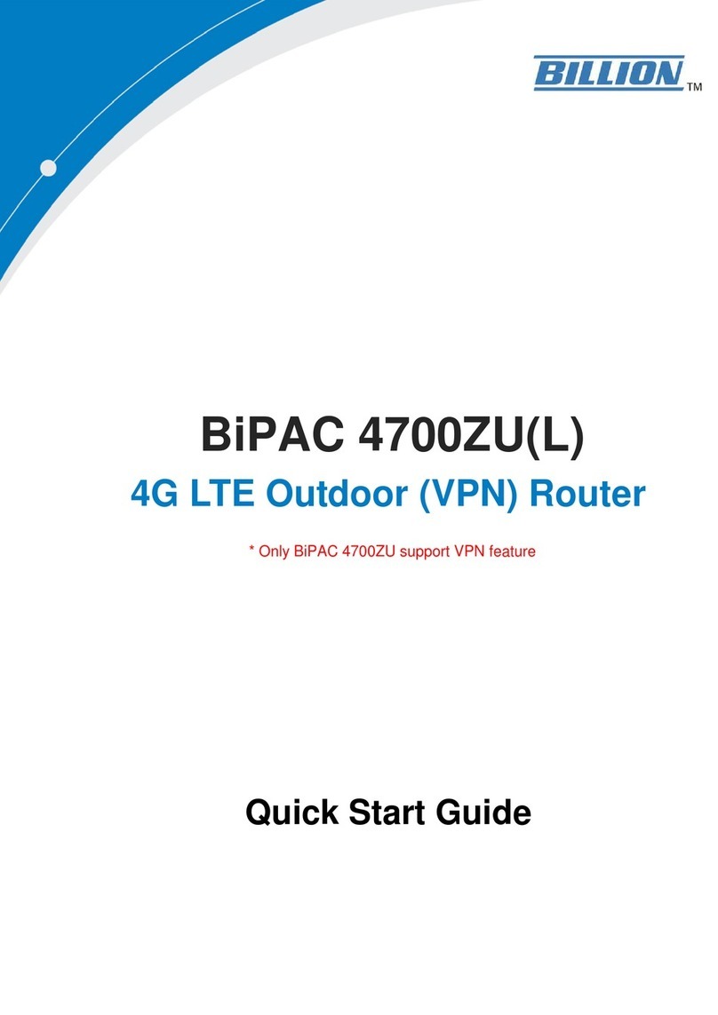 Billion BiPAC 4700ZU User manual Billion BiPAC 4700ZU User manual