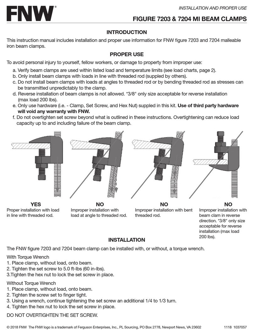 FNW 7203 Installation and use instruction FNW 7203 Installation and use instruction