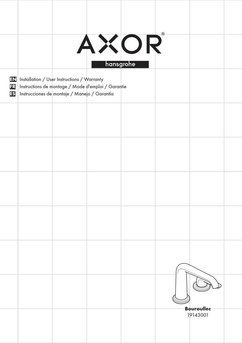 Hans Grohe Axor Bouroullec 19143001 User manual