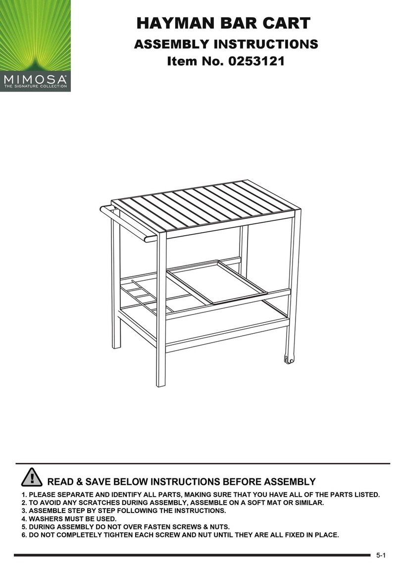 Mimosa HAYMAN 0253121 Assembly instructions