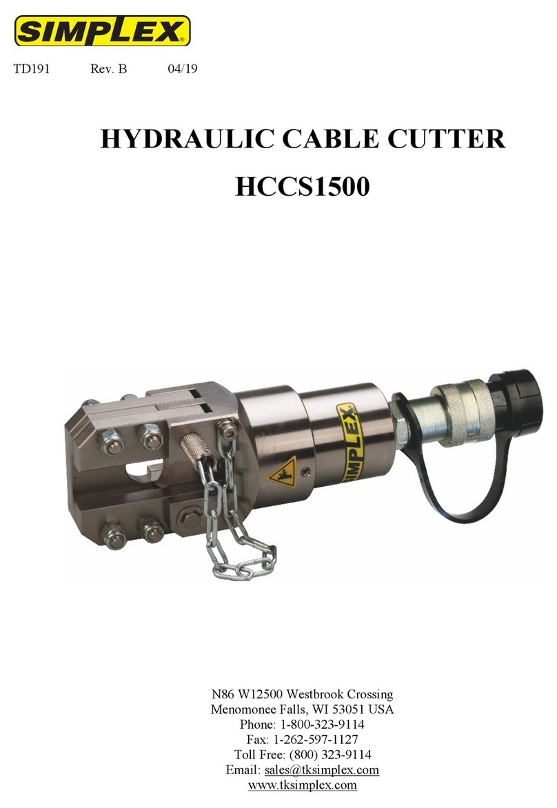 Simplex HCCS1500 User manual