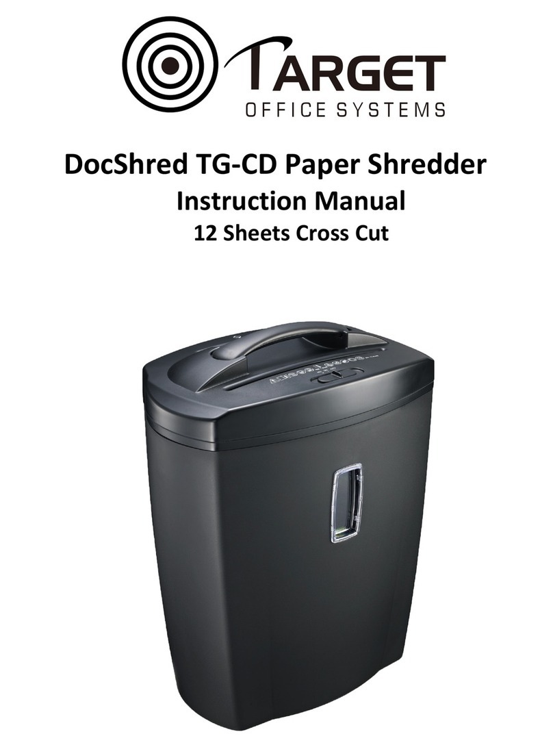 Target DocShred TG212-CD instruction manual