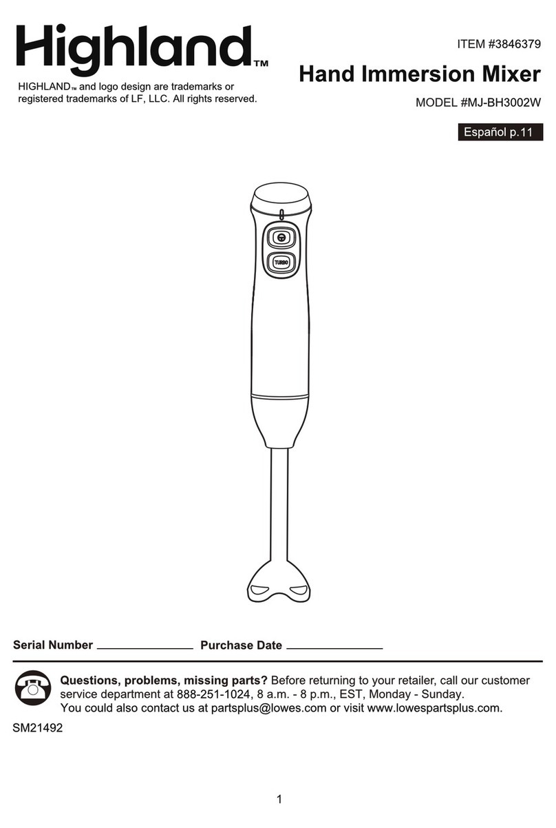 Highland MJ-BH3002W User manual