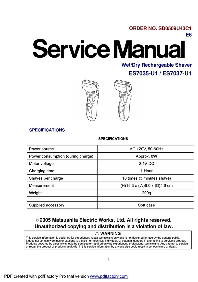 Panasonic ES7035-U1 Service manual