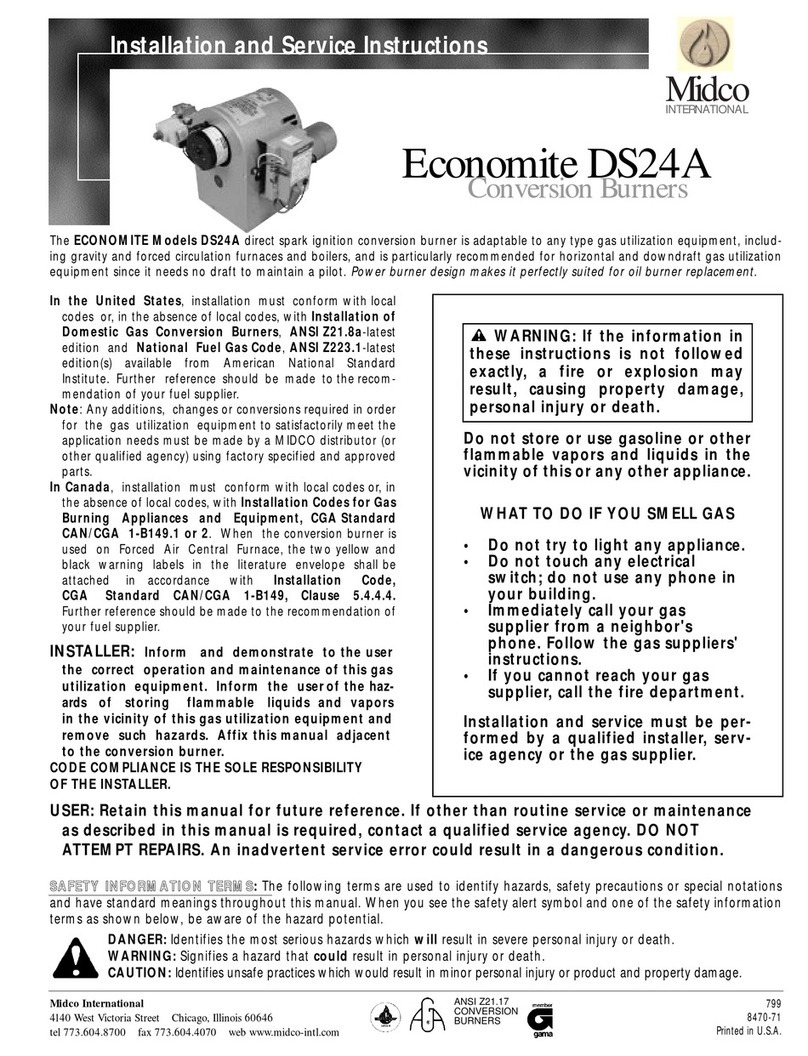 Midco Economite DS24A Installation and service instructions Midco Economite DS24A Installation and service instructions