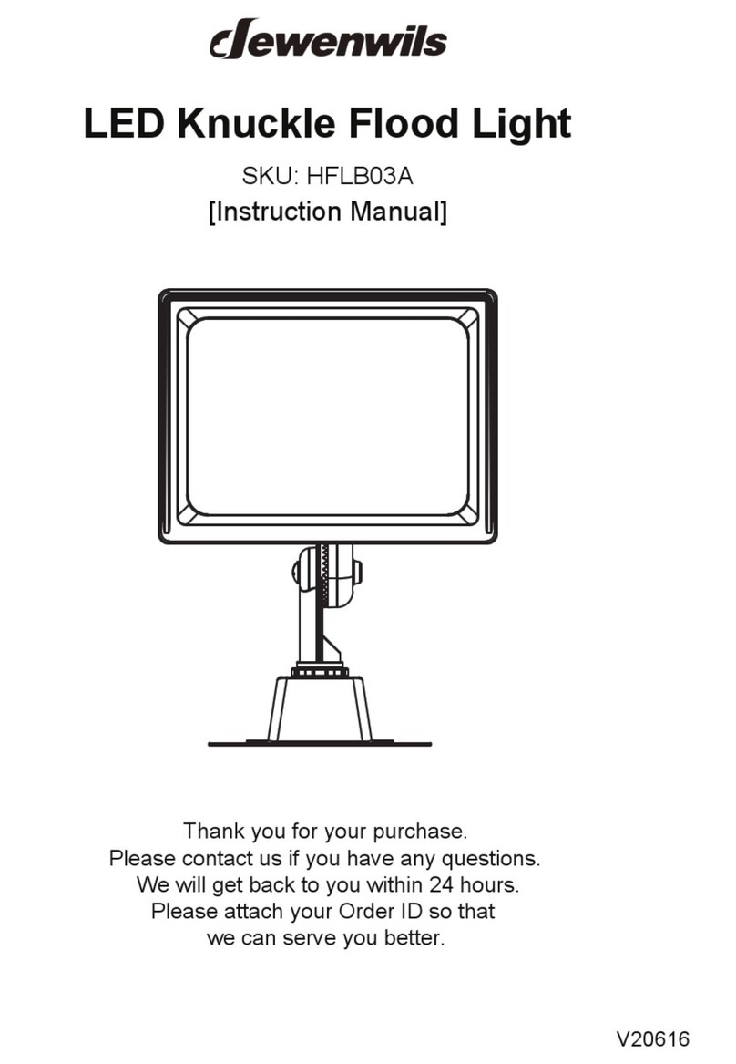 Dewenwils LF33RN-34W-50K instruction manual Dewenwils LF33RN-34W-50K instruction manual