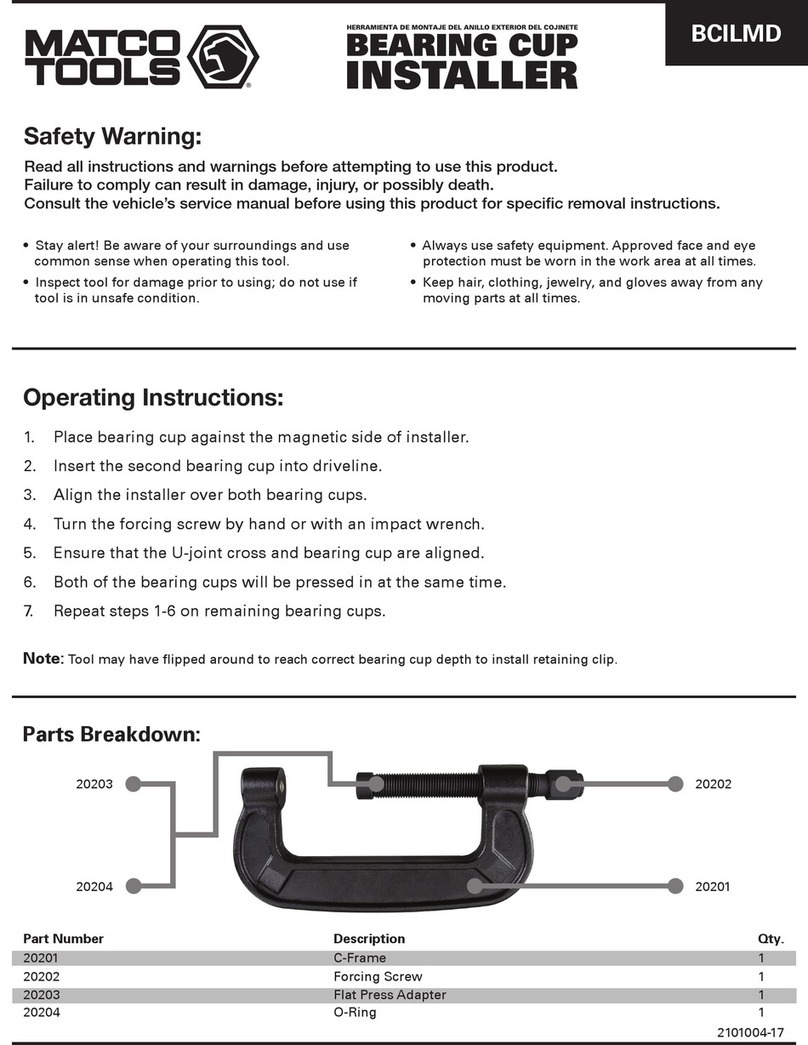 Matco Tools BCILMD User manual