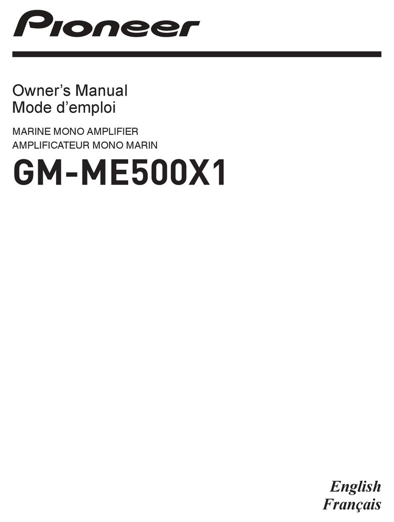 Pioneer GM-ME500X1 owner's manual