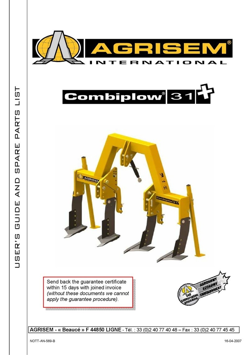 Agrisem Combiplow 31+ User manual