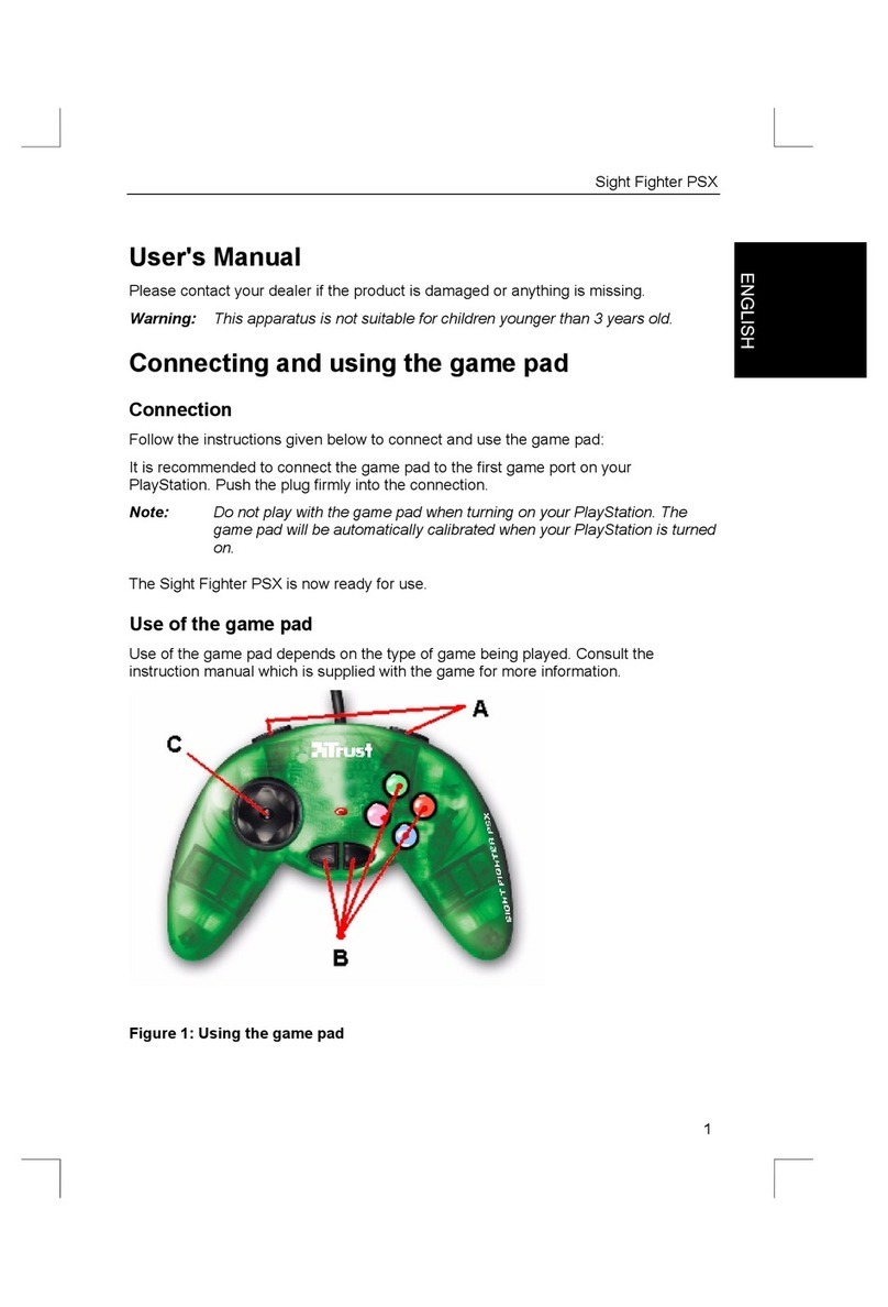 Trust Sight Fighter PSX User manual Trust Sight Fighter PSX User manual