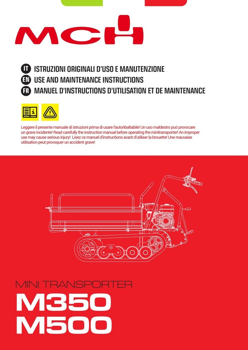 MCH M350 Use and maintenance instructions