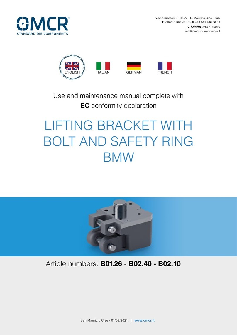 OMCR B01.26 Use and maintenance manual