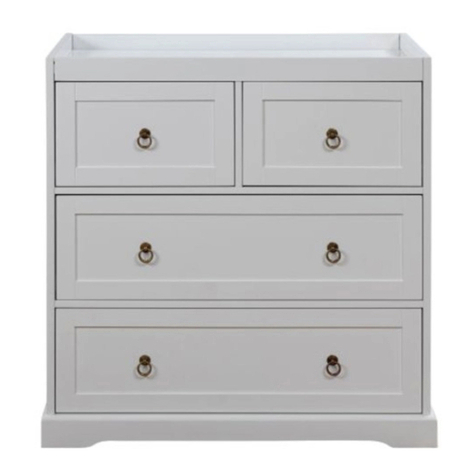 Mocka Hamptons Change Table Assembly instructions