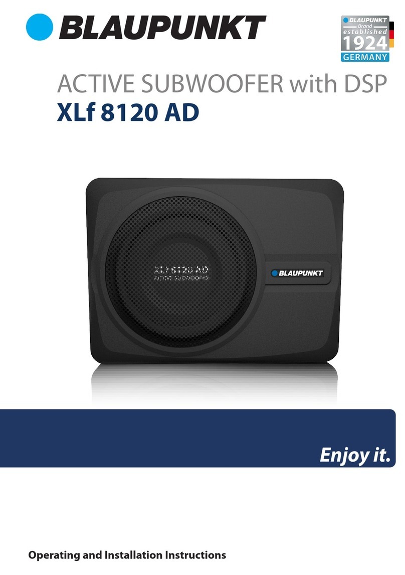 Blaupunkt XLf 8120 AD Operating and installation instructions