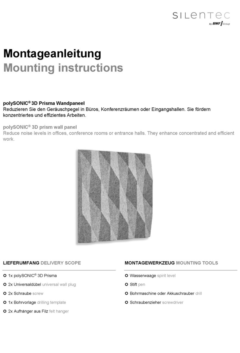BWF Group SILENTEC polySONIC Mounting instructions BWF Group SILENTEC polySONIC Mounting instructions