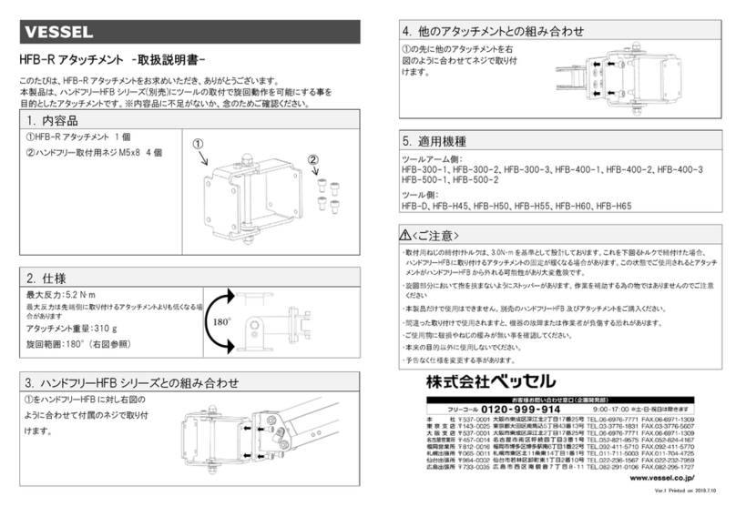 Vessel HFB-R instructions