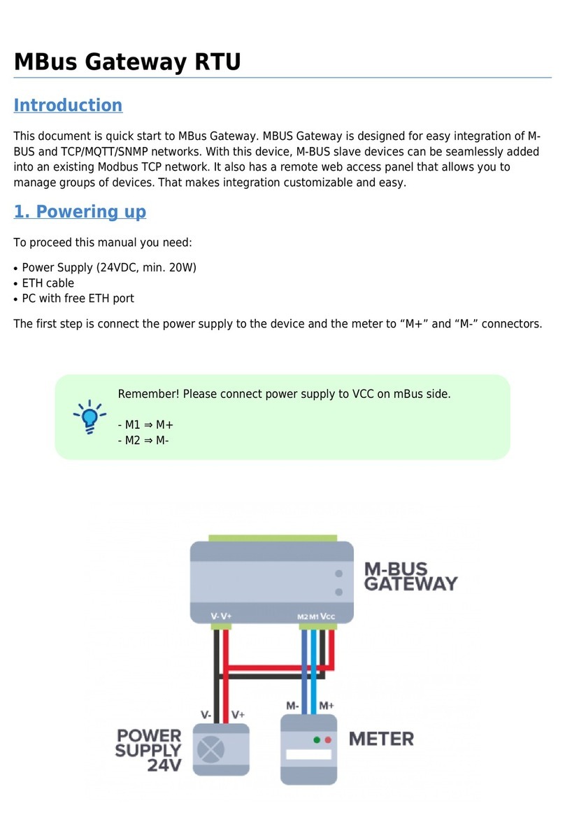 Techbase MBus Gateway instructions