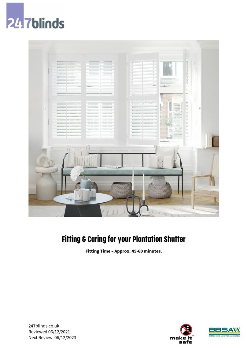 247Blinds Plantation Shutter Fitting instructions