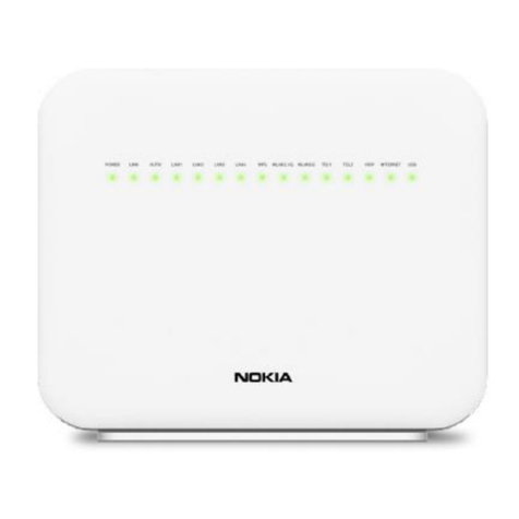 Nokia G-2425G-A Quick reference guide