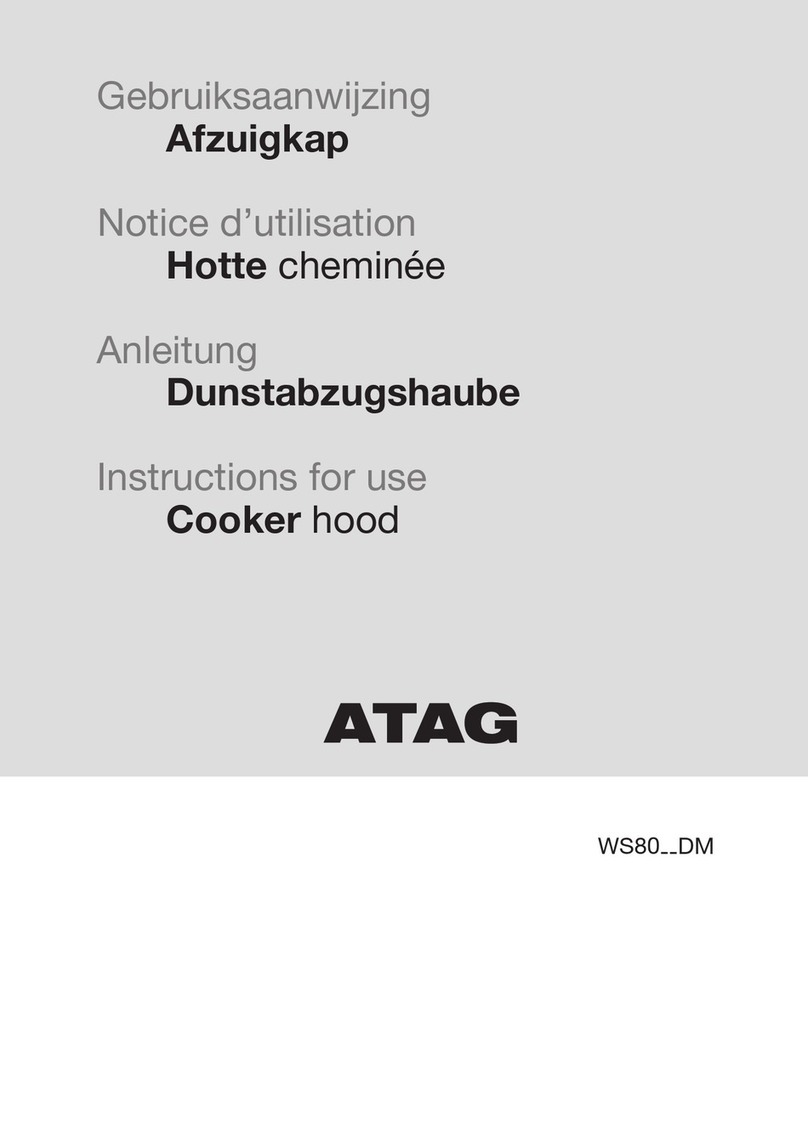 Atag WS80 DM Series Instructions for use