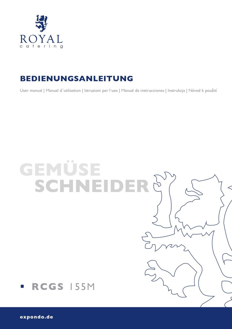 Royal Catering RCGS 155M User manual