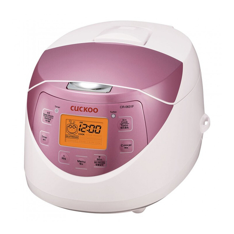 Cuckoo CR-063F Series User manual